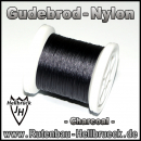 Gudebrod Bindegarn - Nylon - Farbe: Charcoal / Dunkelgrau